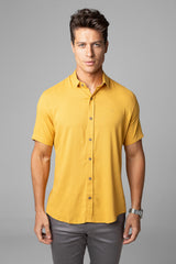 Camisa Manga Curta Masculina Slim Dubai
