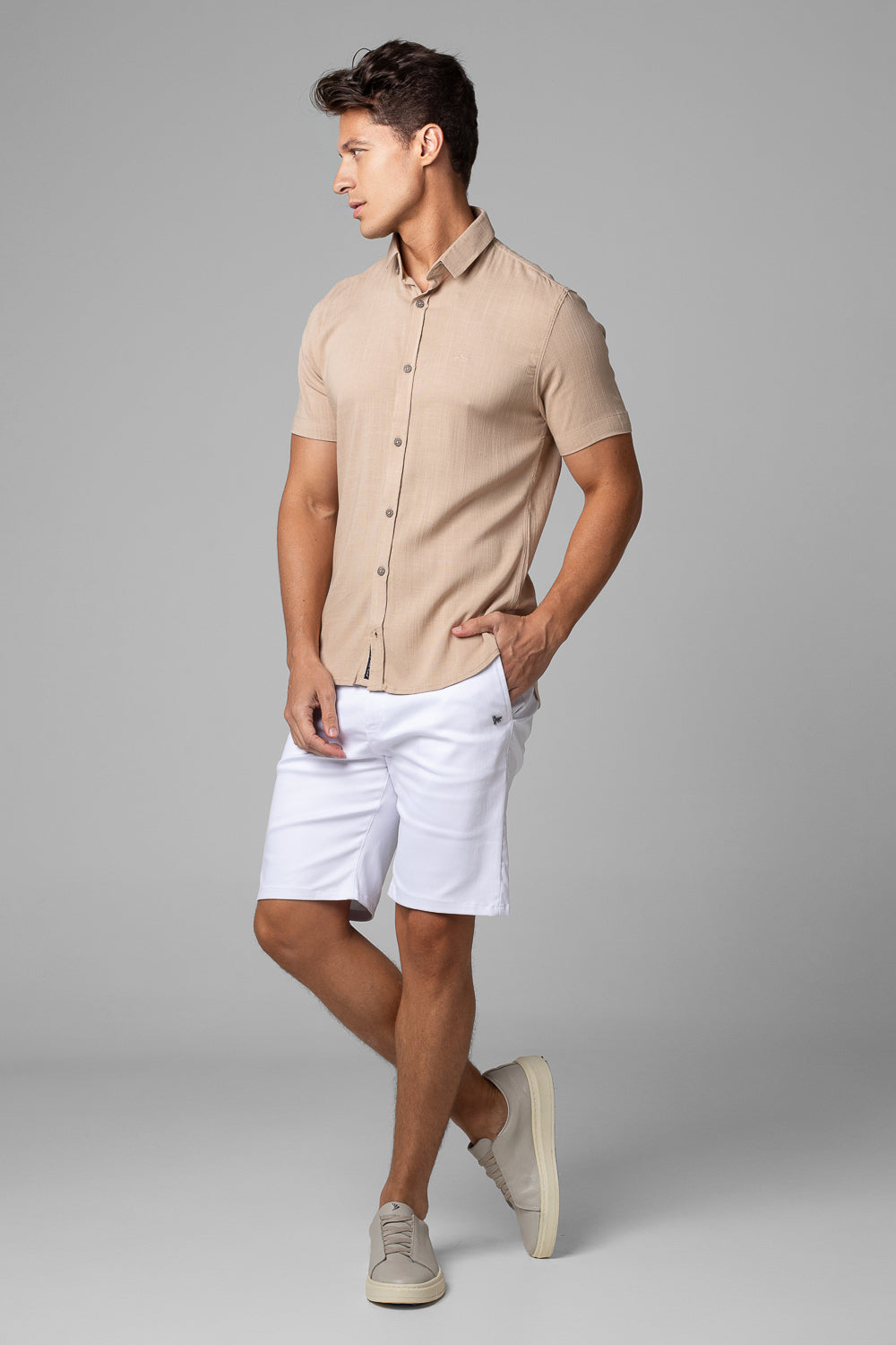 CAMISA DUBAI GOLA TRADICIONAL MANGA CURTA