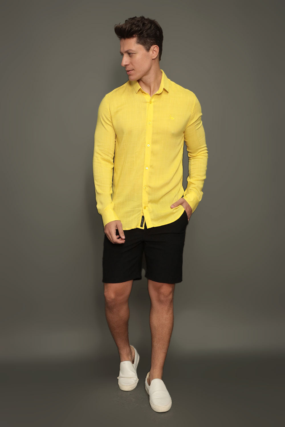 CAMISA DUBAI GOLA TRADICIONAL MANGA LONGA