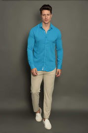 CAMISA DUBAI GOLA TRADICIONAL MANGA LONGA