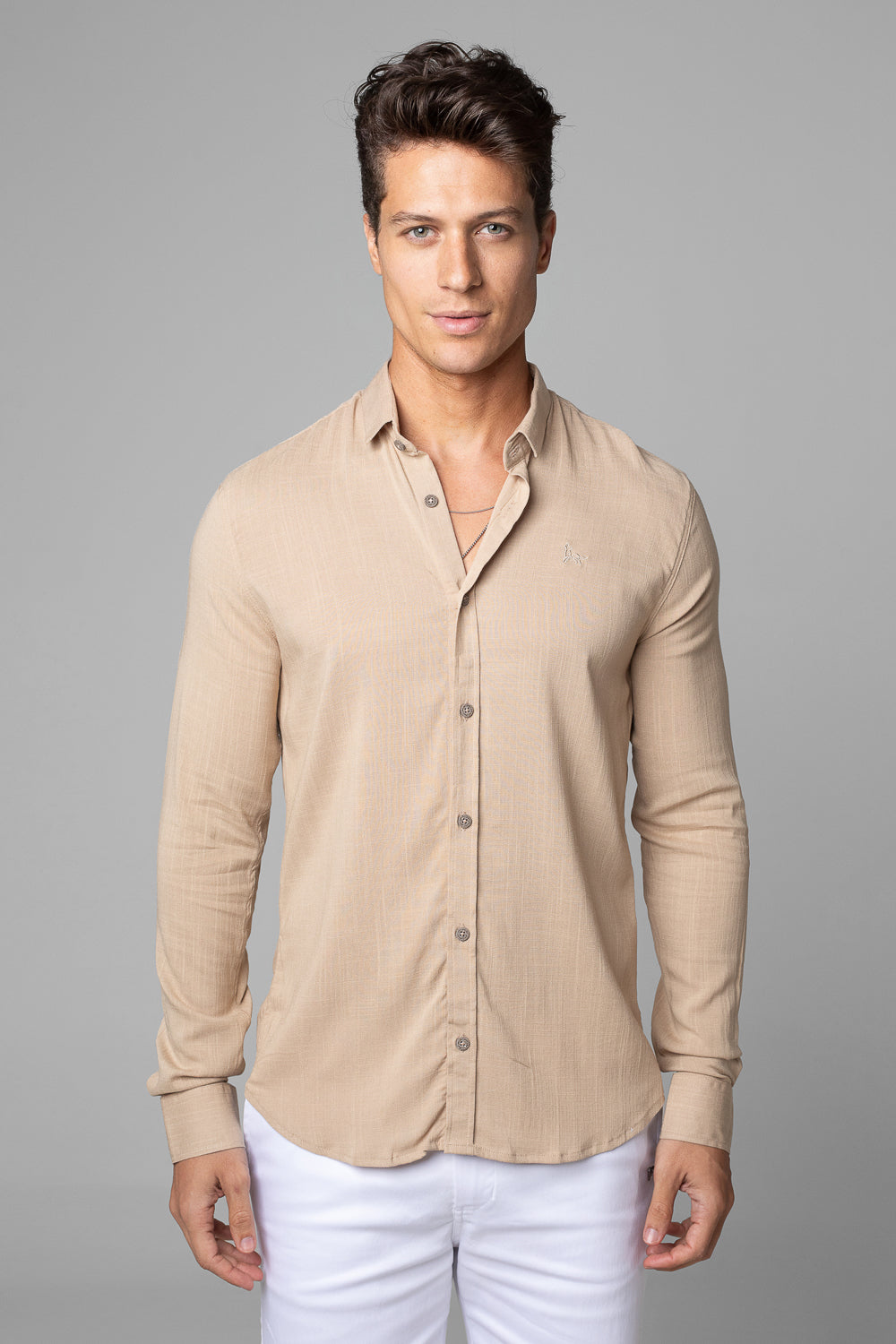 CAMISA DUBAI GOLA TRADICIONAL MANGA LONGA