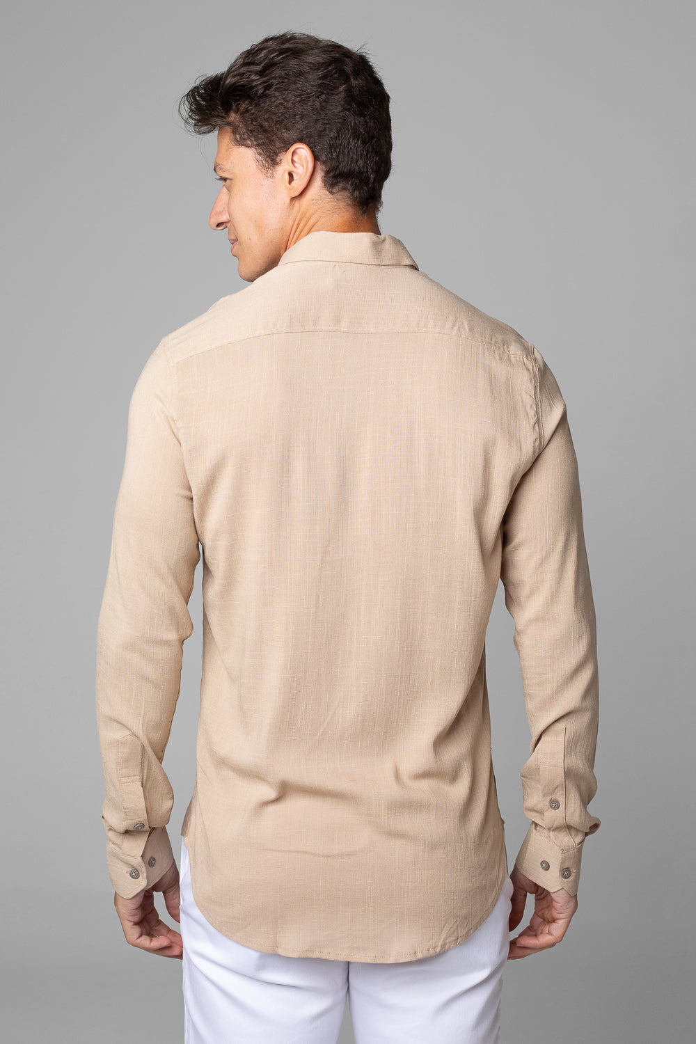 CAMISA DUBAI GOLA TRADICIONAL MANGA LONGA
