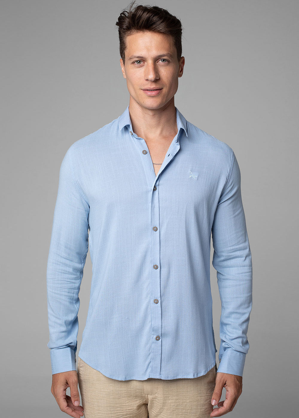 CAMISA DUBAI GOLA TRADICIONAL MANGA LONGA