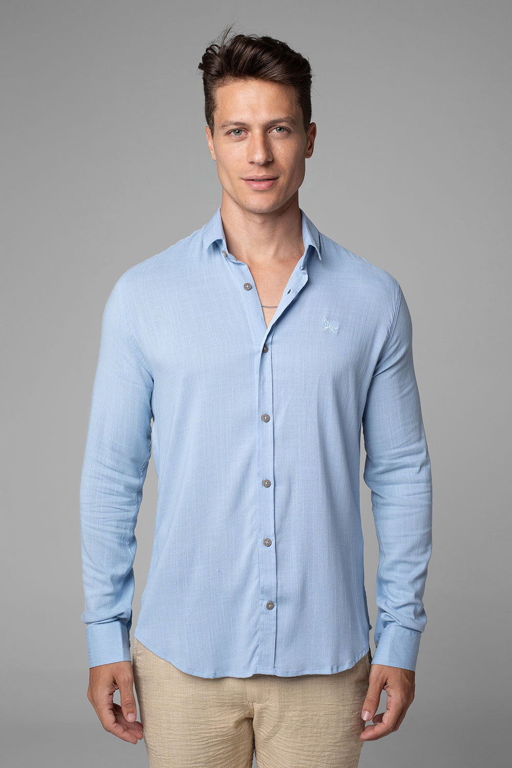 CAMISA DUBAI GOLA TRADICIONAL MANGA LONGA