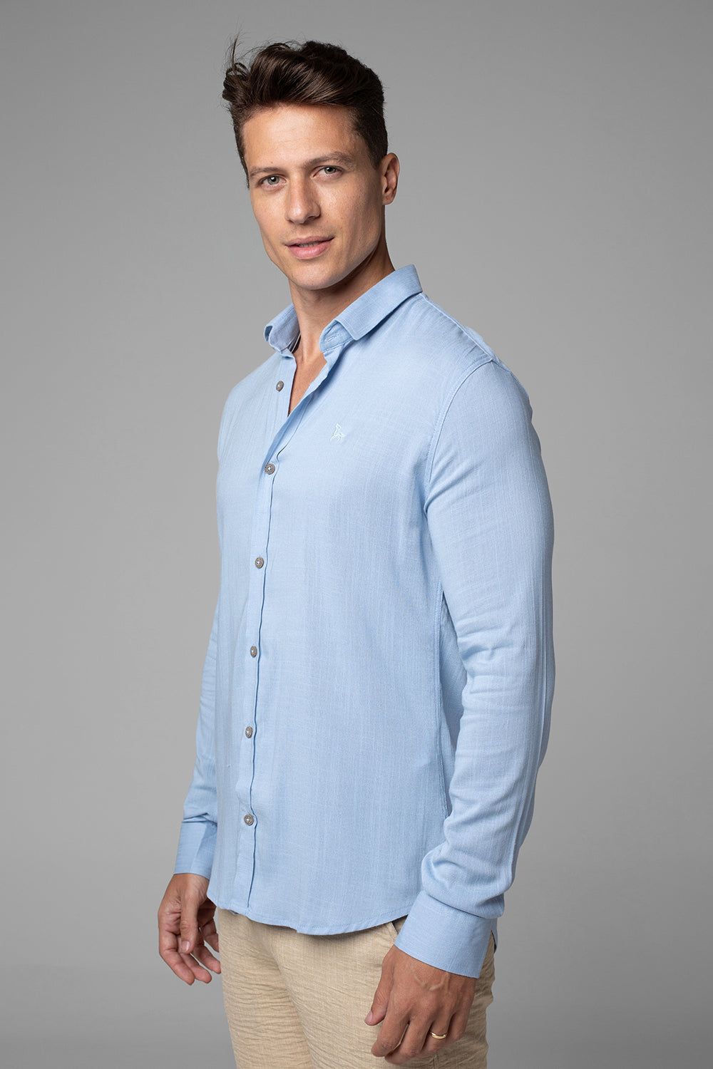 CAMISA DUBAI GOLA TRADICIONAL MANGA LONGA