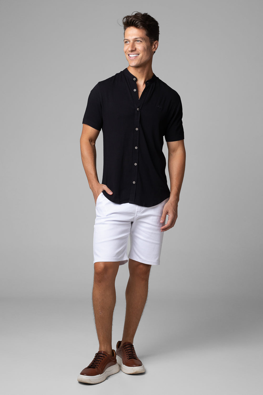 CAMISA DUBAI GOLA PADRE MANGA CURTA
