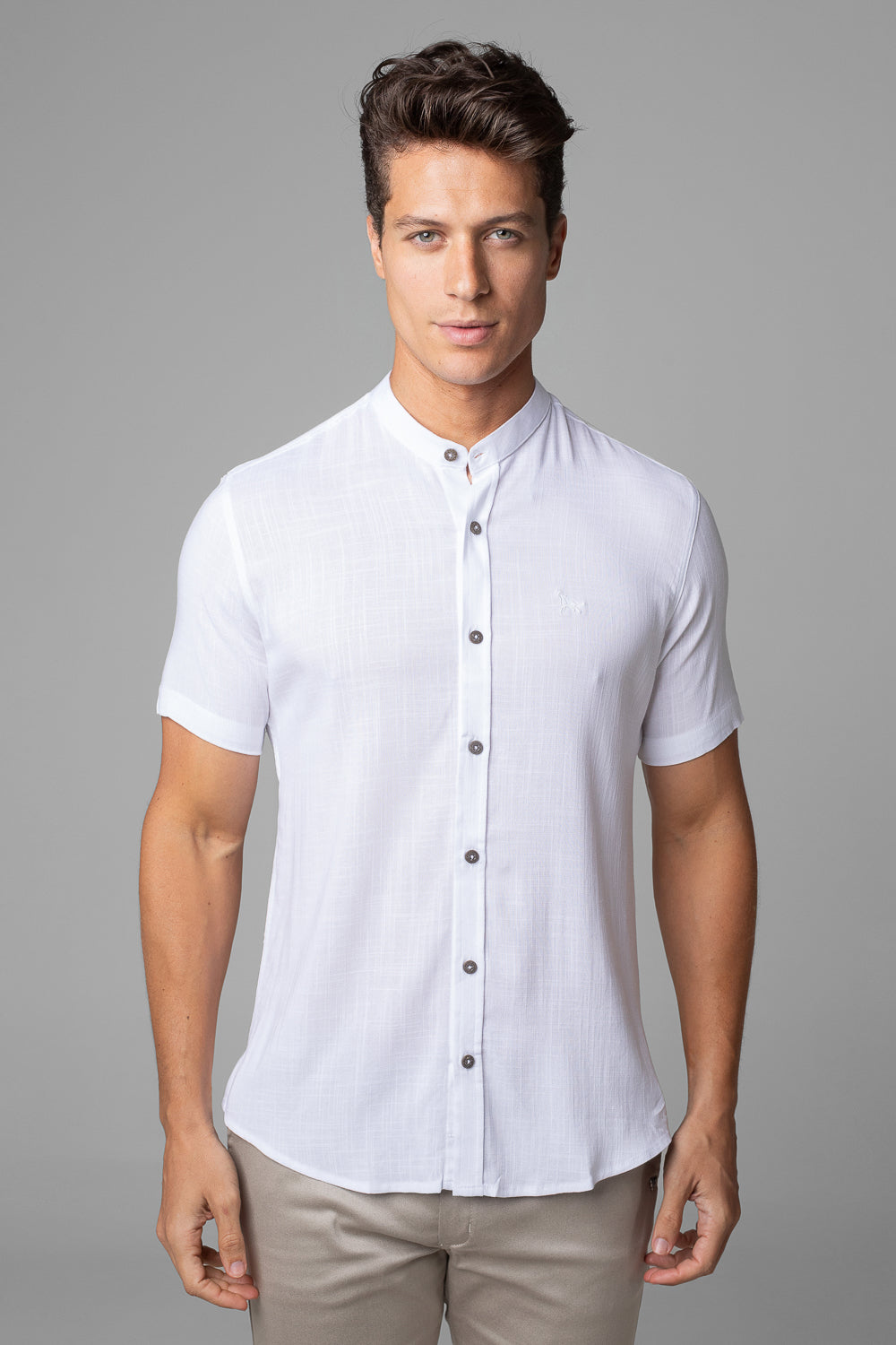 CAMISA DUBAI GOLA PADRE MANGA CURTA