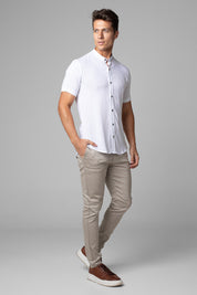 CAMISA DUBAI GOLA PADRE MANGA CURTA