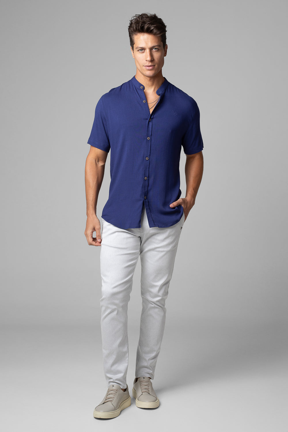 CAMISA DUBAI GOLA PADRE MANGA CURTA