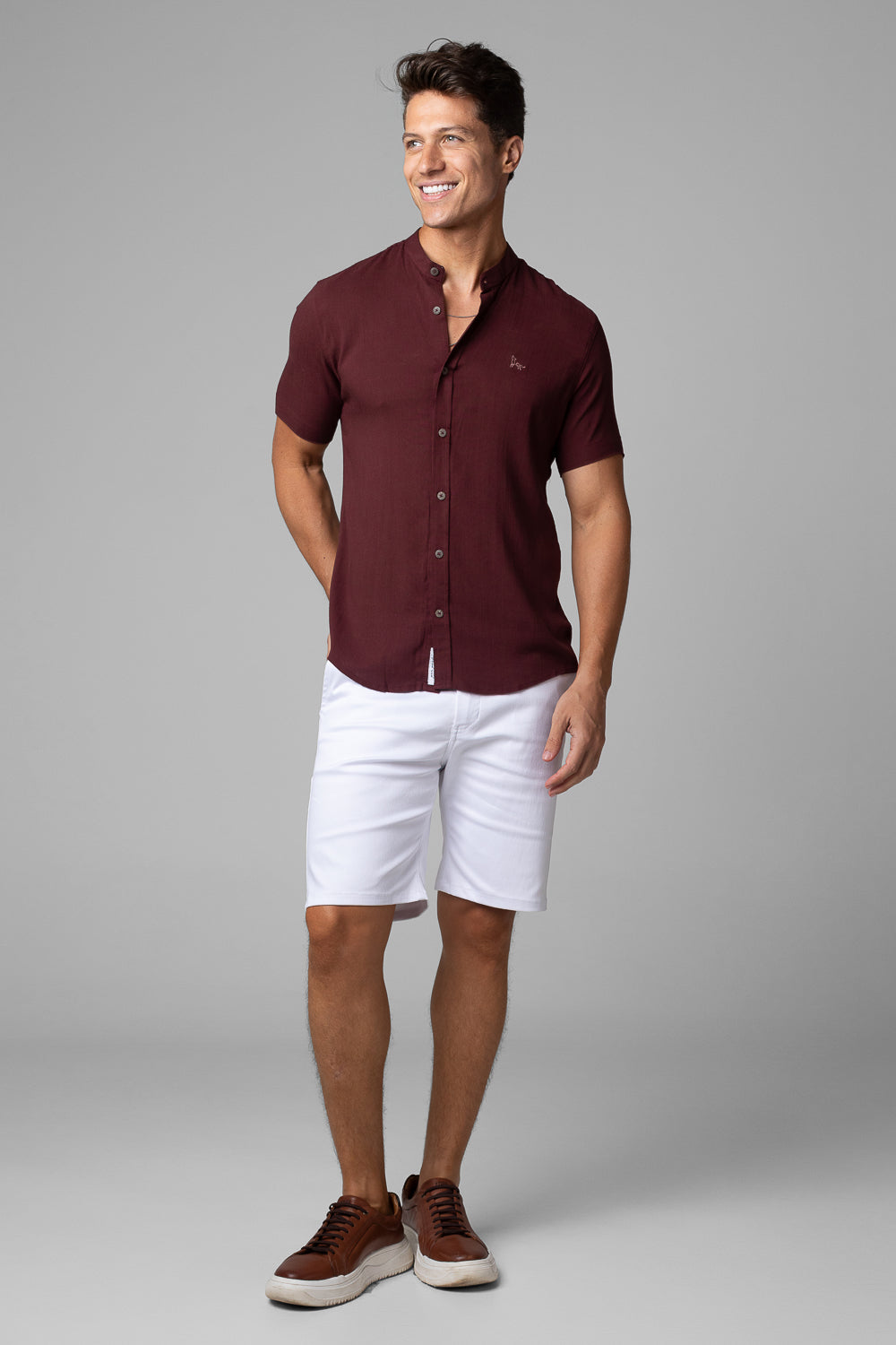 CAMISA DUBAI GOLA PADRE MANGA CURTA