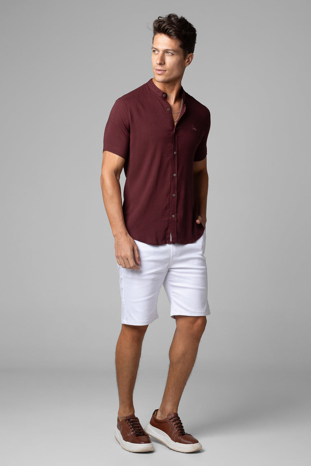 CAMISA DUBAI GOLA PADRE MANGA CURTA
