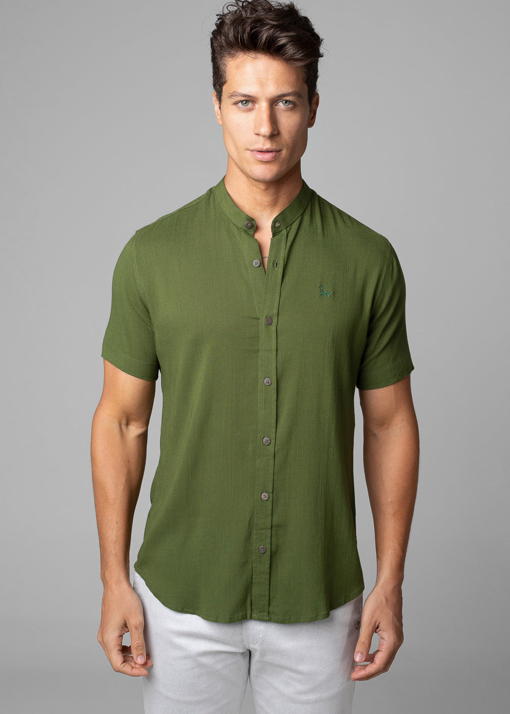 CAMISA DUBAI GOLA PADRE MANGA CURTA