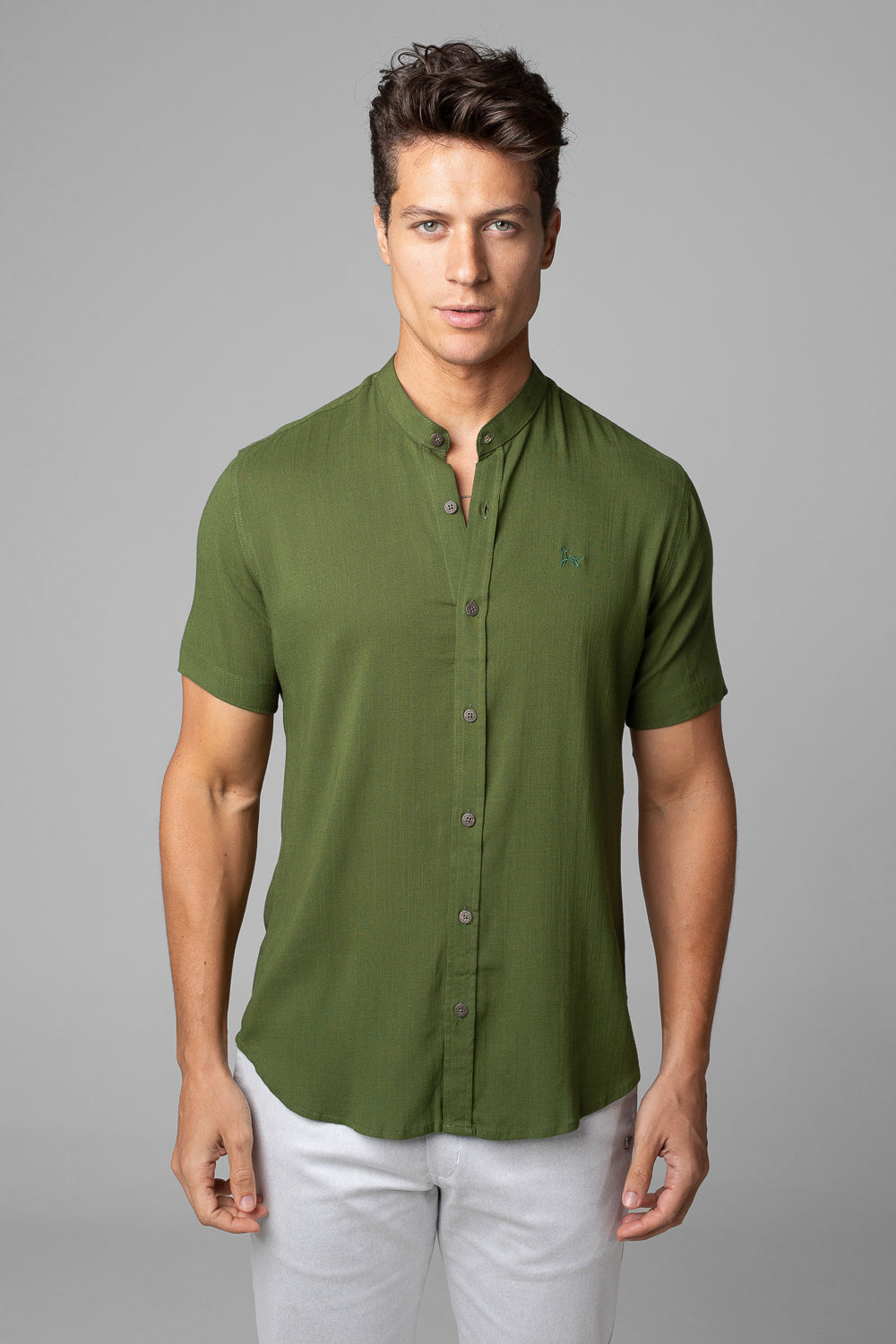 CAMISA DUBAI GOLA PADRE MANGA CURTA