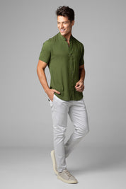CAMISA DUBAI GOLA PADRE MANGA CURTA