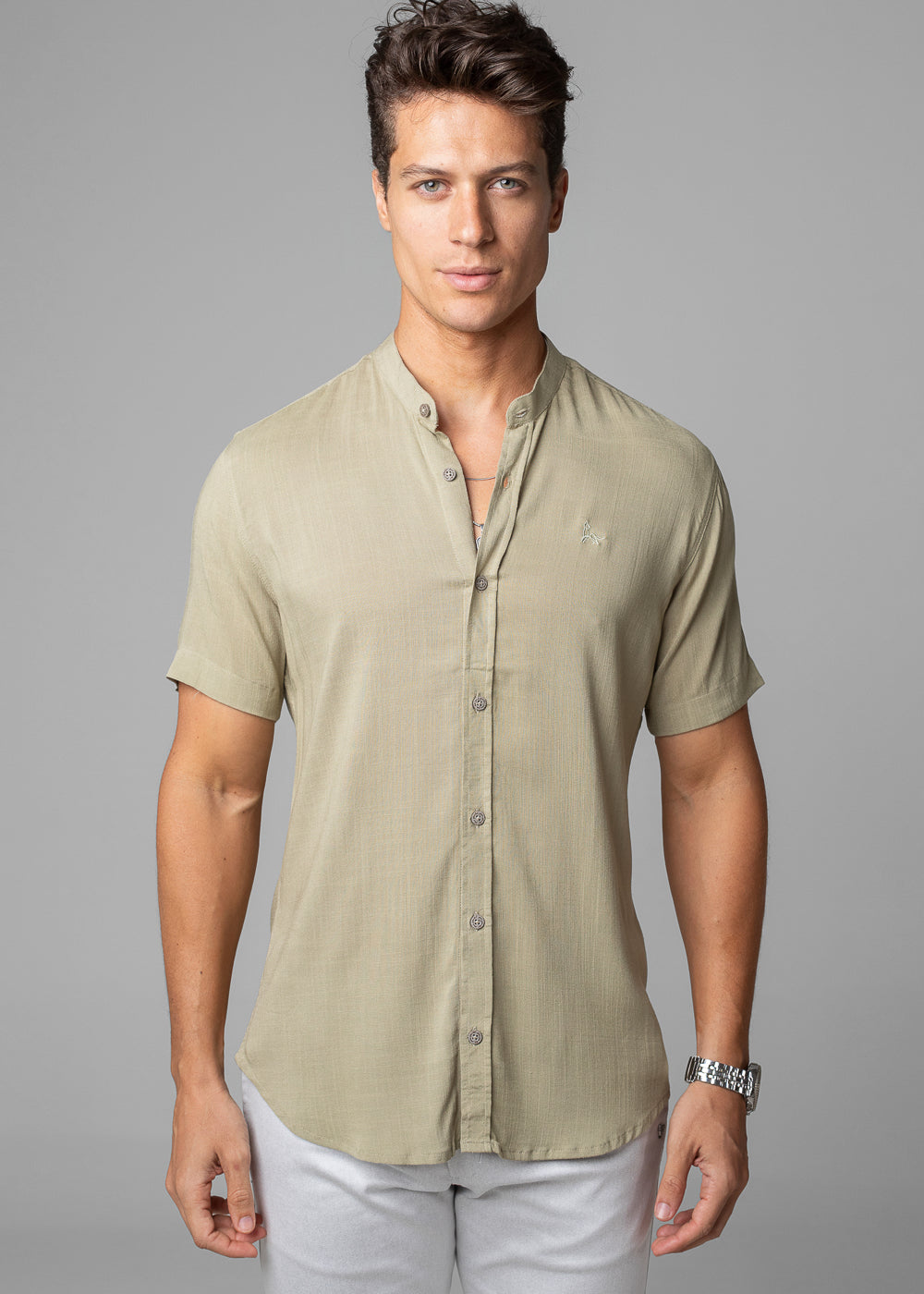 CAMISA DUBAI GOLA PADRE MANGA CURTA