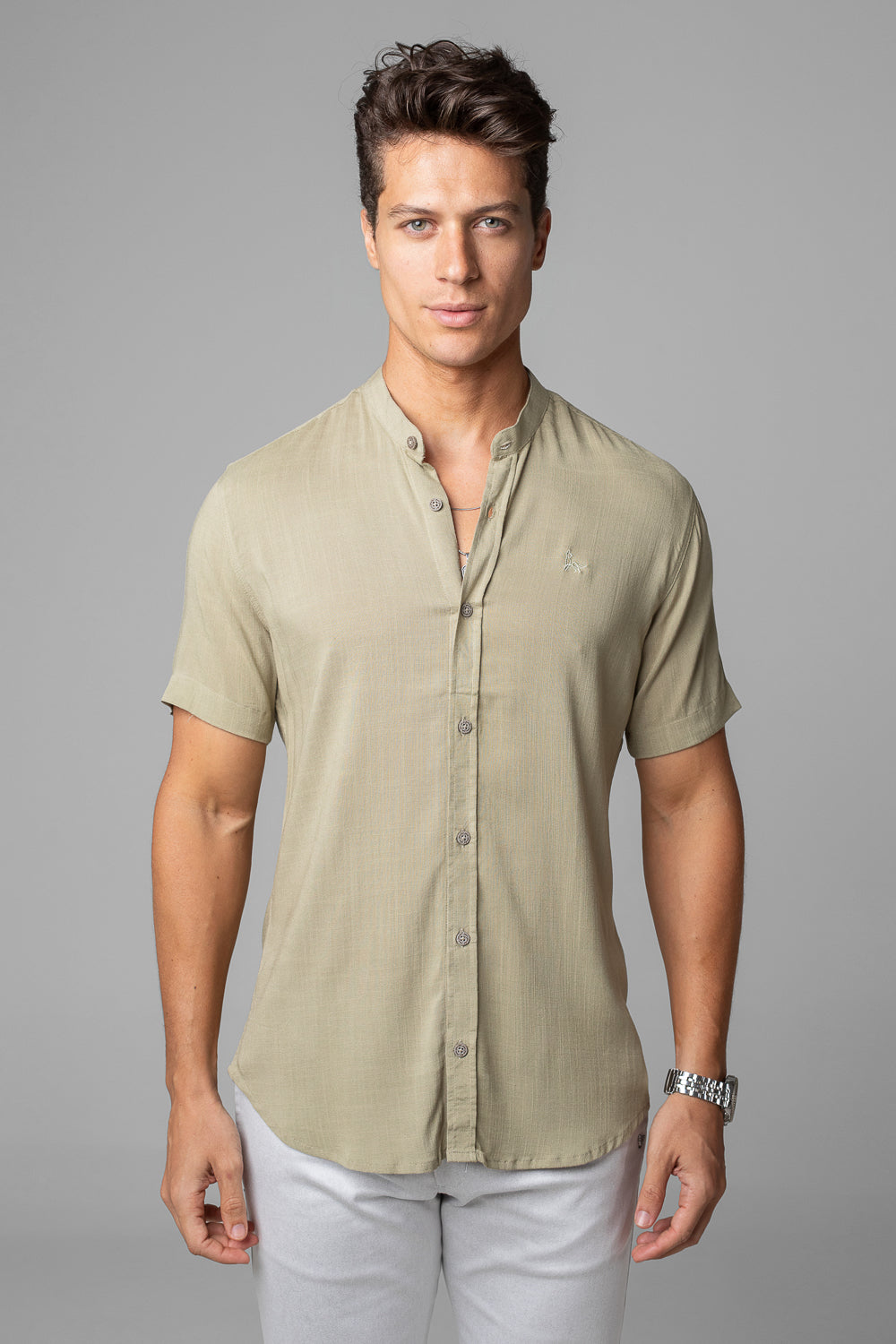 CAMISA DUBAI GOLA PADRE MANGA CURTA