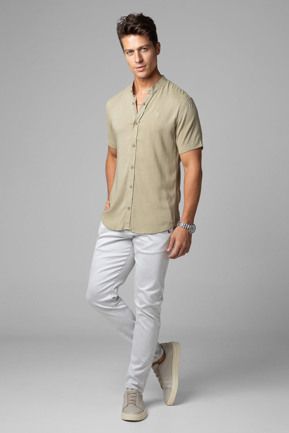 CAMISA DUBAI GOLA PADRE MANGA CURTA