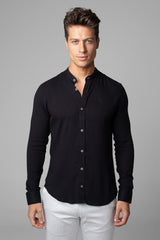 Camisa Social Masculina Dubai Gola Padre Manga Longa Slim