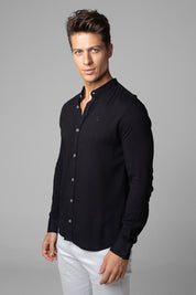 Camisa Social Masculina Dubai Gola Padre Manga Longa Slim