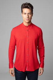 Camisa Social Masculina Dubai Gola Padre Manga Longa Slim