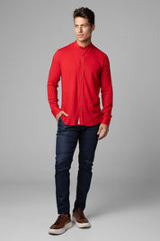 Camisa Social Masculina Dubai Gola Padre Manga Longa Slim