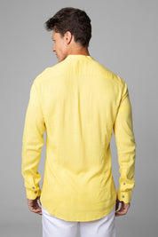 Camisa Social Masculina Dubai Gola Padre Manga Longa Slim