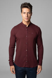 Camisa Social Masculina Dubai Gola Padre Manga Longa Slim