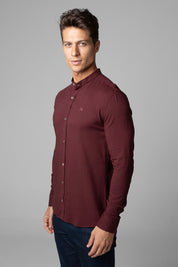Camisa Social Masculina Dubai Gola Padre Manga Longa Slim