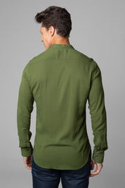 Camisa Social Masculina Dubai Gola Padre Manga Longa Slim