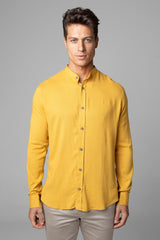 Camisa Social Masculina Dubai Gola Padre Manga Longa Slim