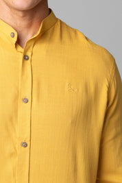 Camisa Social Masculina Dubai Gola Padre Manga Longa Slim