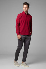Camisa Social Masculina W.R Repelente a Líquidos e Manchas Slim