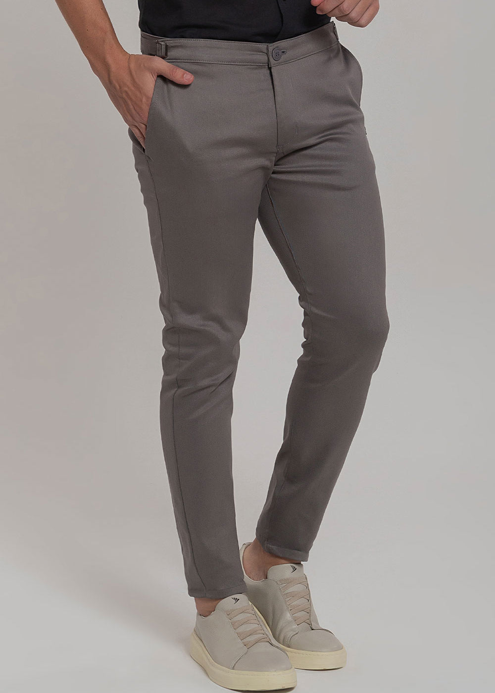 Calça Alfaiataria com Presilha Ajuste Lateral Extreme Power
