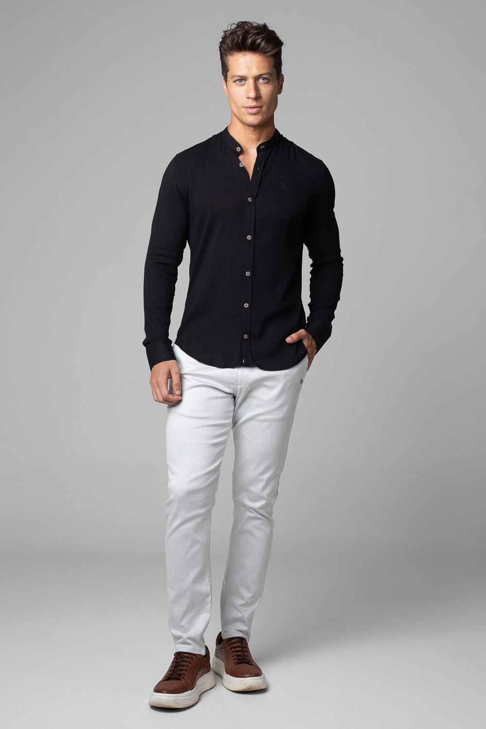 Calça Alfaiataria com Presilha Ajuste Lateral Extreme Power