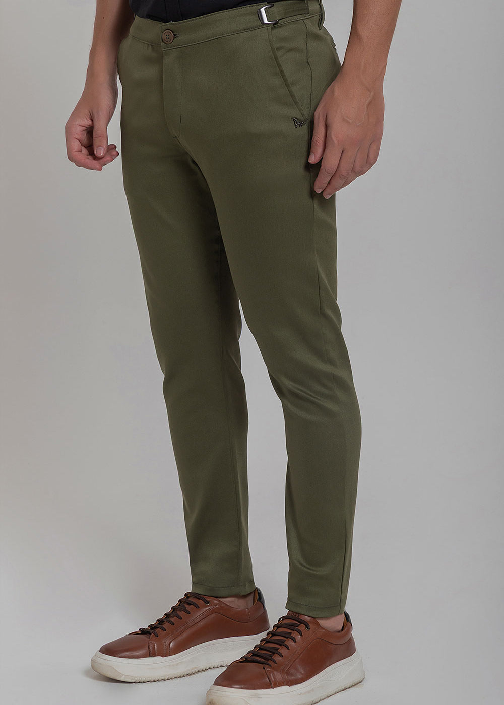 Calça Alfaiataria com Presilha Ajuste Lateral Extreme Power