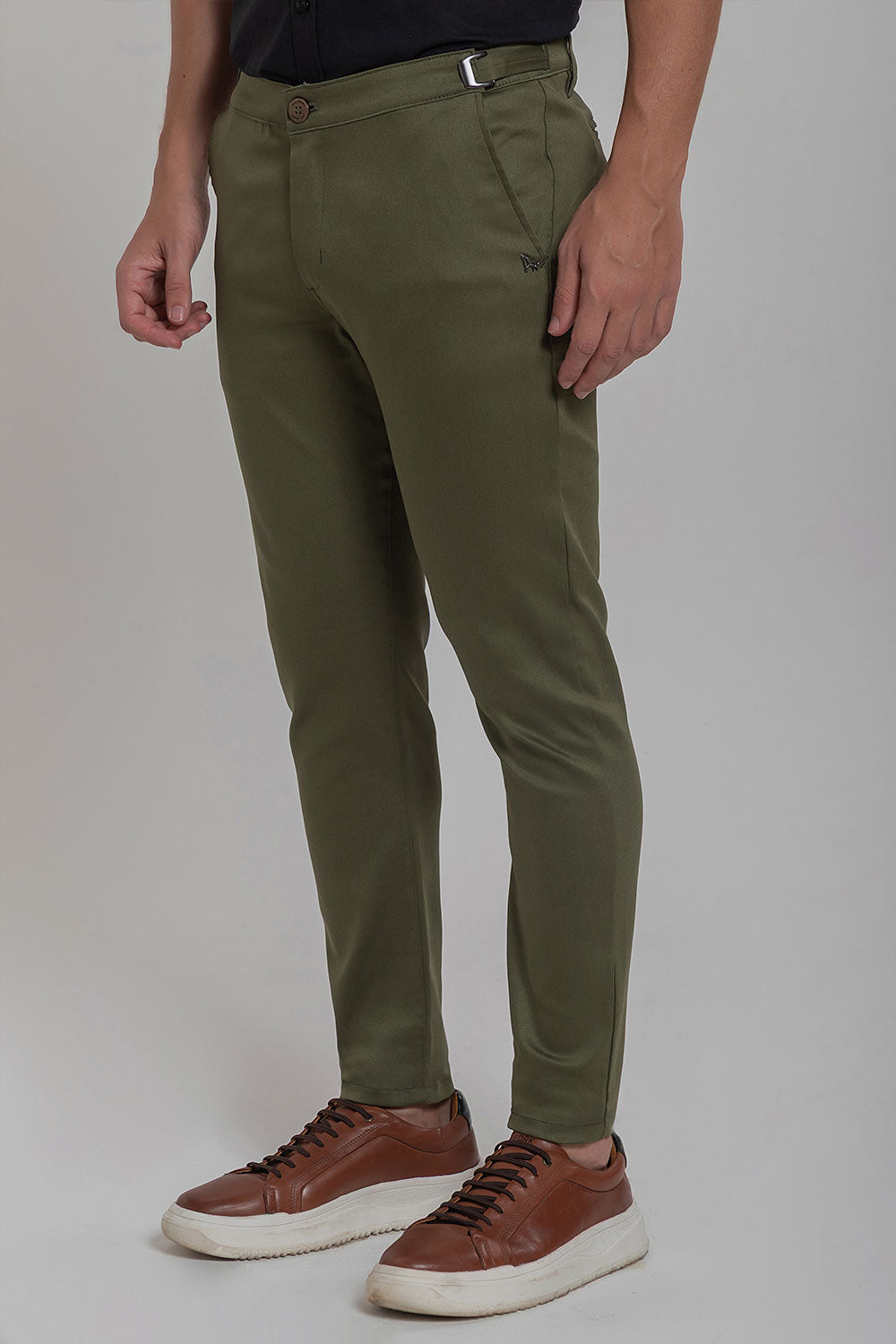 Calça Alfaiataria com Presilha Ajuste Lateral Extreme Power