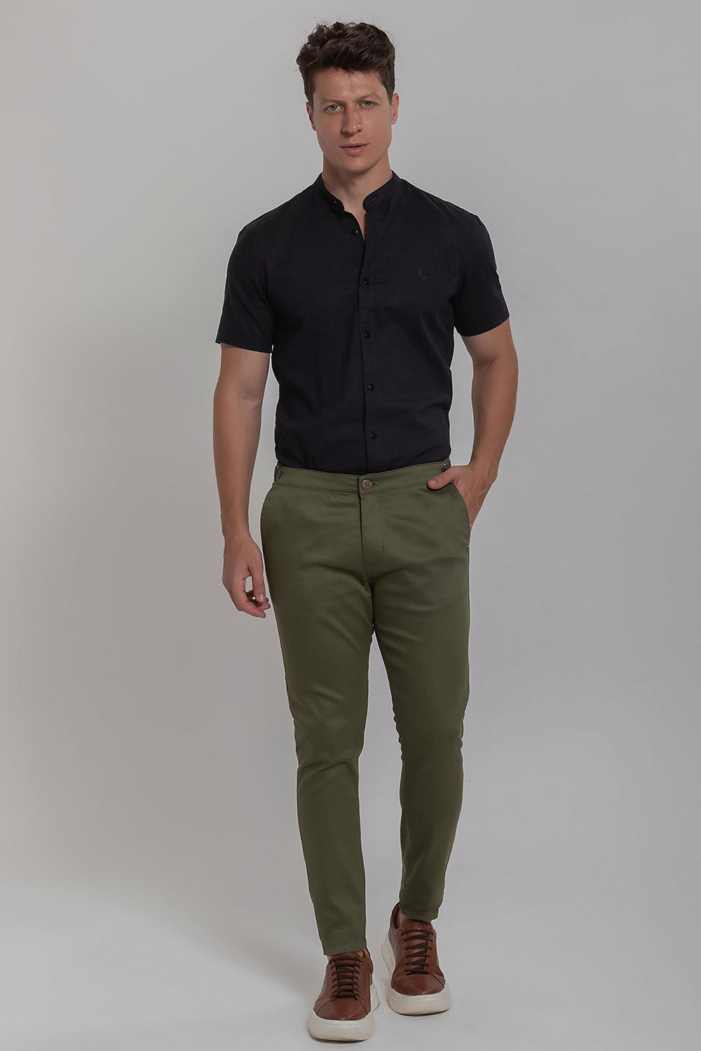 Calça Alfaiataria com Presilha Ajuste Lateral Extreme Power