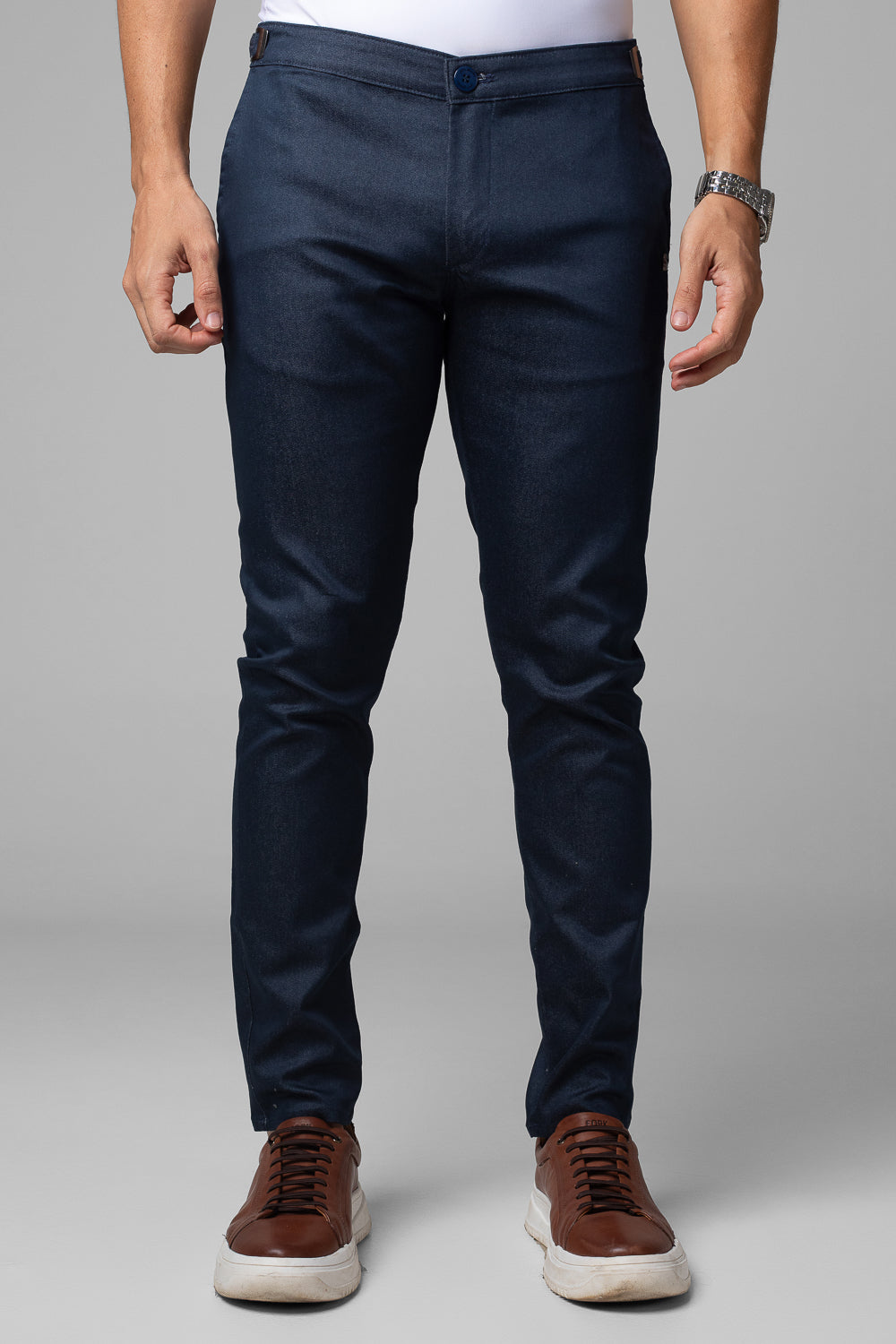 Calça Alfaiataria com Presilha Ajuste Lateral Extreme Power