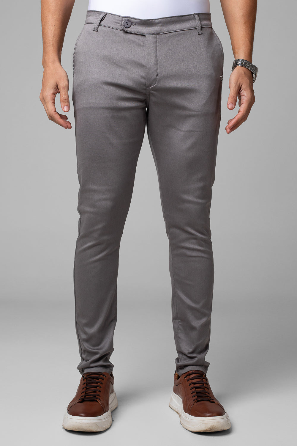 Calça Alfaiataria Masculina Barbara Cós Transpassado Slim