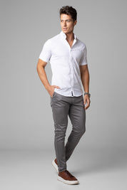 Calça Alfaiataria Masculina Barbara Cós Transpassado Slim