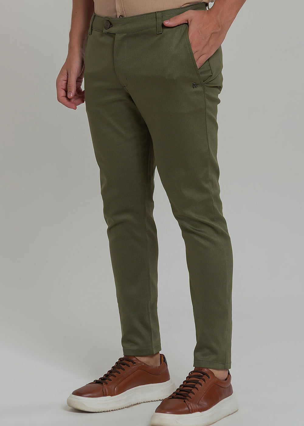 Calça Alfaiataria Masculina Barbara Cós Transpassado Slim