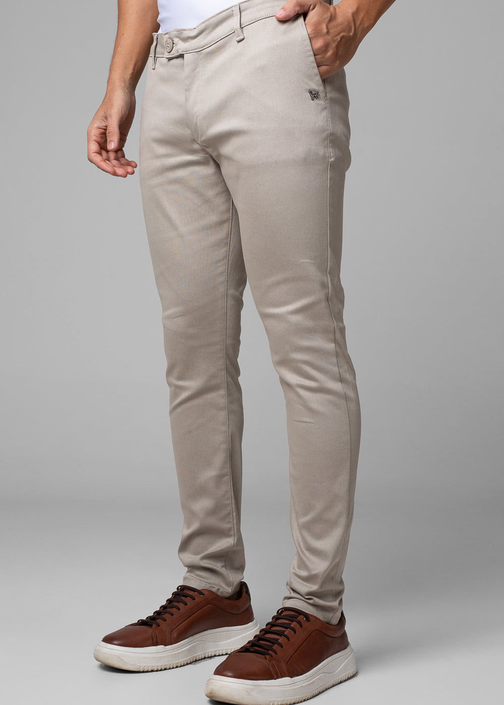 Calça Alfaiataria Masculina Barbara Cós Transpassado Slim