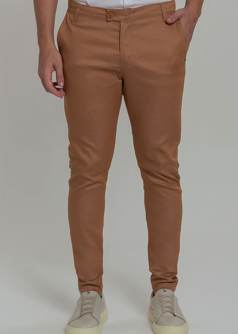 Calça Alfaiataria Masculina Barbara Cós Transpassado Slim