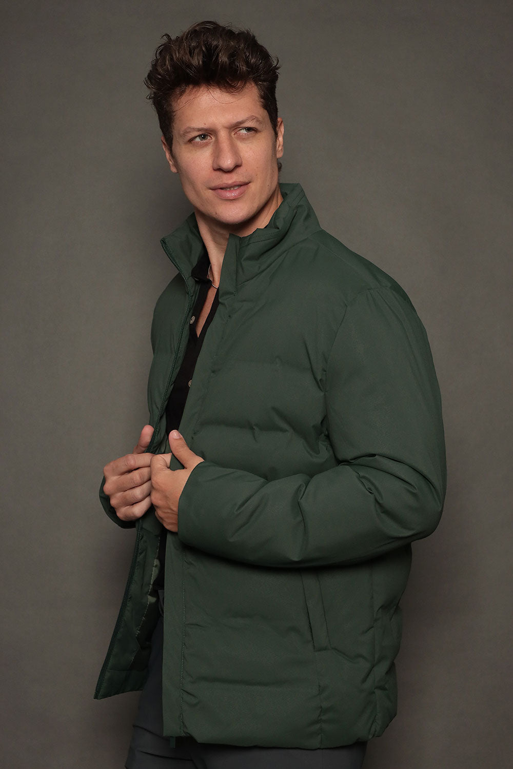 Jaqueta Puffer Masculina Slim Soffice Torino