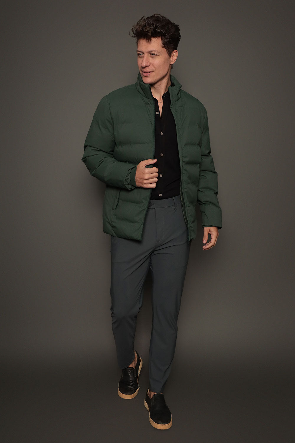 Jaqueta Puffer Masculina Slim Soffice Torino