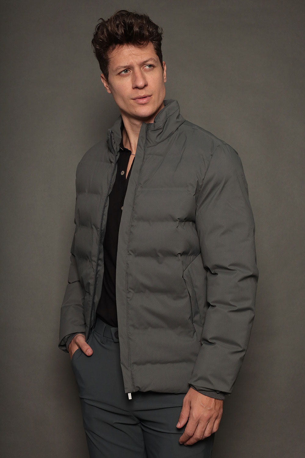 Jaqueta Puffer Masculina Slim Soffice Torino
