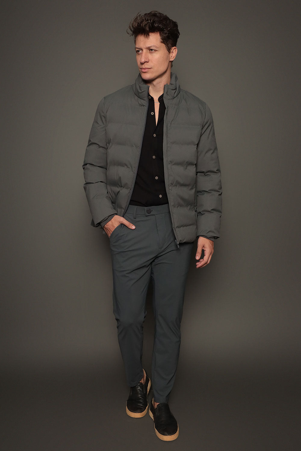 Jaqueta Puffer Masculina Slim Soffice Torino