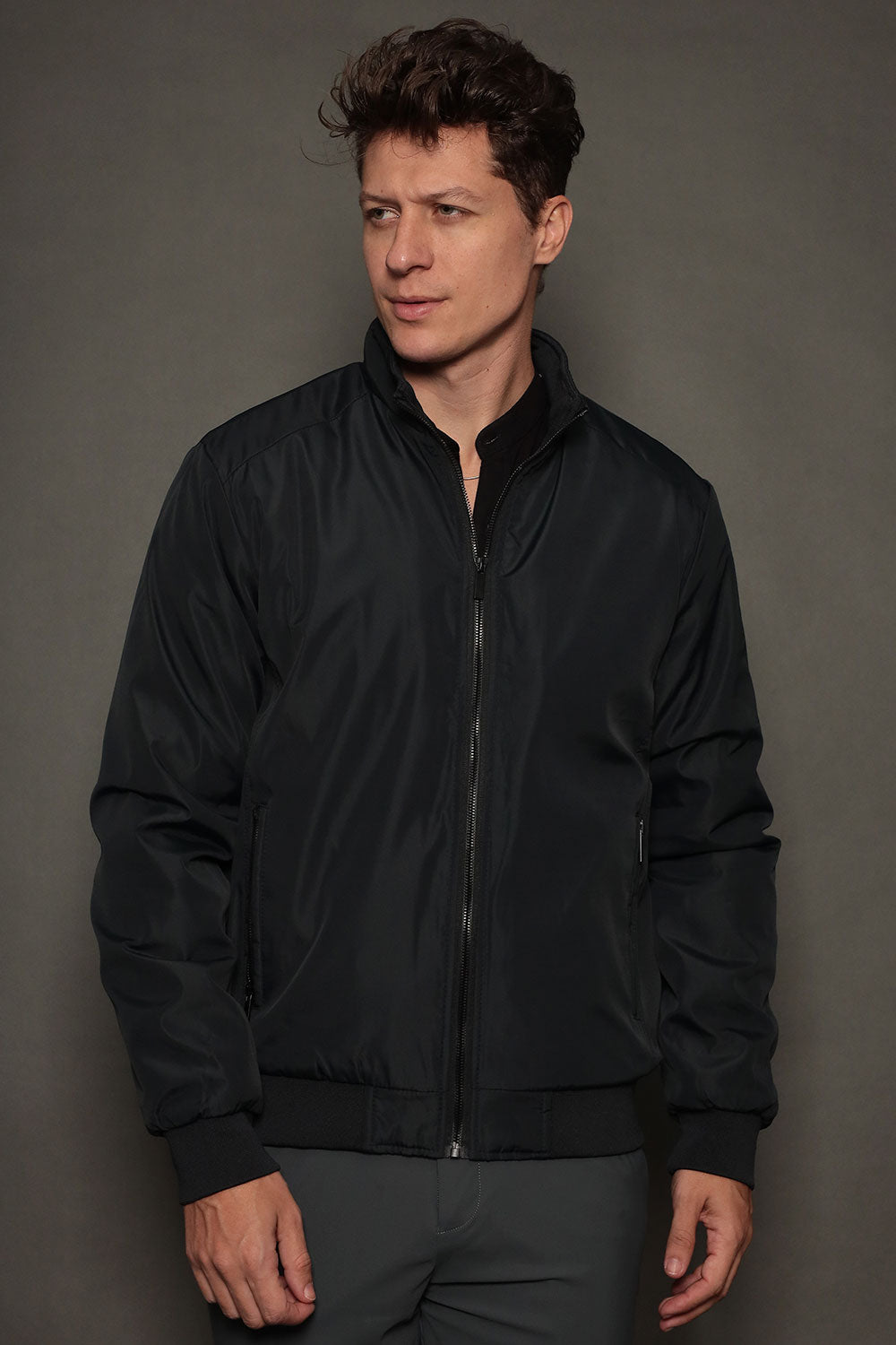 Jaqueta Bomber Masculina Slim Serenita Roma