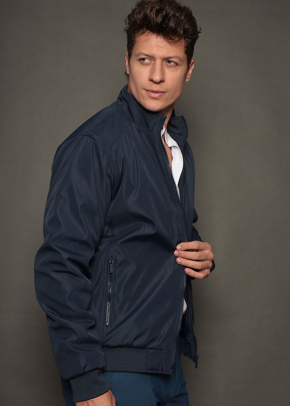 Jaqueta Bomber Masculina Slim Serenita Roma