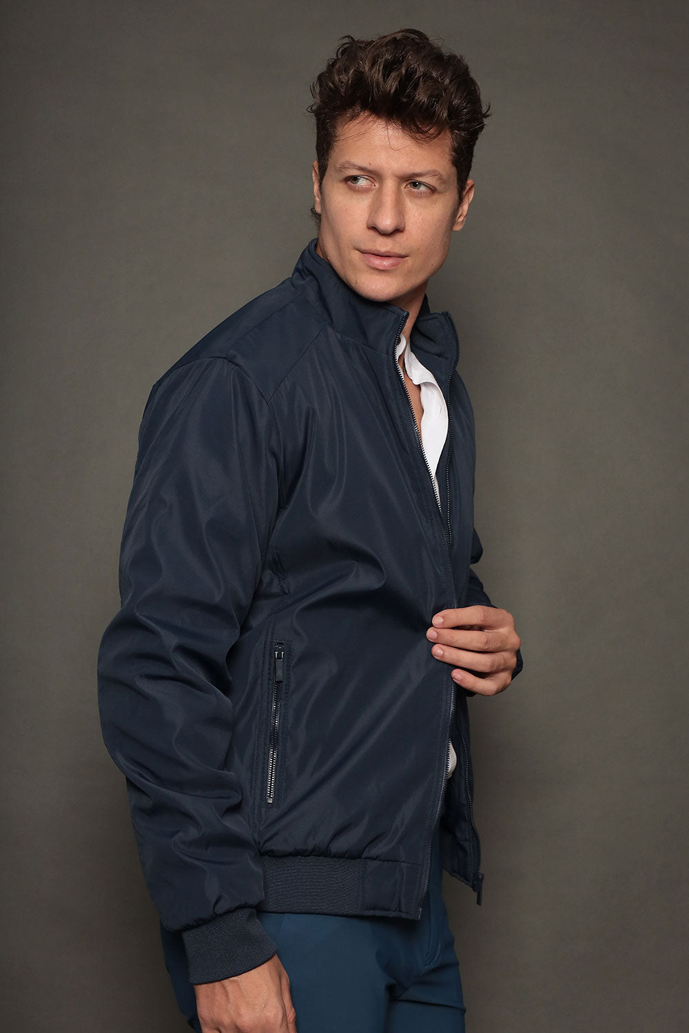 Jaqueta Bomber Masculina Slim Serenita Roma